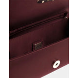 Zalina Top Handle Clutch Wine