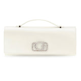 Zalina Top Handle Clutch Ivory