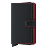 Miniwallet MM Matte Black & Red