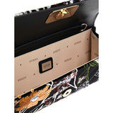 Zalina Top Handle Clutch Black Multi