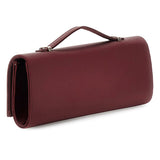Zalina Top Handle Clutch Wine