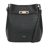 Croco Bucket bag Black