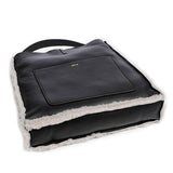 Rachel Hobo Bag Shearling Reversible Black