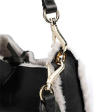 Rachel Hobo Bag Shearling Reversible Black