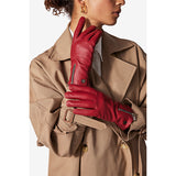 Leather Glove Enya Red