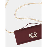 Zalina Top Handle Clutch Wine