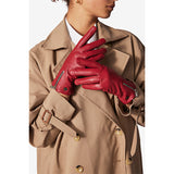 Leather Glove Enya Red
