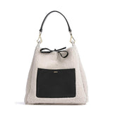 Rachel Hobo Bag Shearling Reversible Black