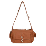 Hook Shoulder bag L Cognac