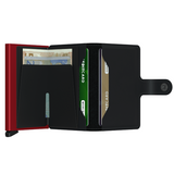 Miniwallet MM Matte Black & Red