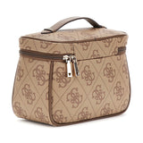 Berta Toiletry Train Case Latte Logo