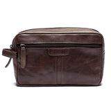Leather Toiletry bag Brown
