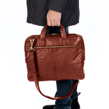 Leather Laptop bag 15" Cognac