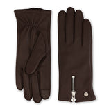 Leather Glove Enya Chocolate
