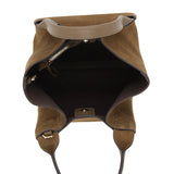 Essential Suede Leather Shopper M Military