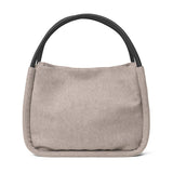 Woolen Small Shopper Taupe Melange