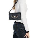 Janie Logo CNVRTBL Xbody FLap Coal Logo