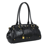 Lock Shiny Shoulder bag Black