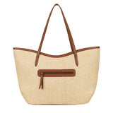 Straw Shoulder bag Natural