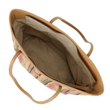 Straw Shoulder bag Pink/Green