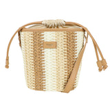 Straw Bucket bag Beige