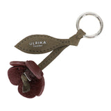 Flower Bag charm Bordeaux