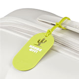 Fun luggage tag x2 Hands off!