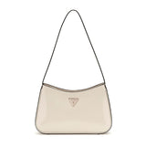 Arnela Top Zip Shoulder Bag Bone