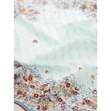 Printed Square Foulard Light Blue