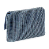 Zalina Flap Clutch Blue