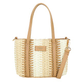 Straw Handbag S Beige