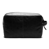 Leather Toiletry bag Black