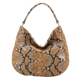 Hobo Mia Leather Python embossed Wood