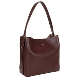 Minimalism Bucket bag L Wine Red