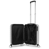 Silver 20” Suitcase Silver