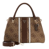 Noelle II Luxury Satchel Latte Logo/Brown