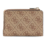 Laurel II SLG ZIP Around Card Case Latte Logo
