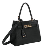 Croco Hand bag Black