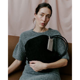 Woolen Pop Scrunch Bag S Black