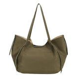 Suede Shopper Olive