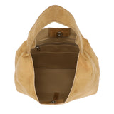 Suede A-line Shopper Camel