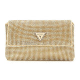 Zalina Flap Clutch Gold