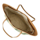Straw Shoulder bag Green/Beige