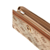 Neda SLG Large Zip Around Latte Logo