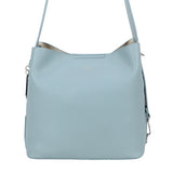Bar-Zipper Bucket bag Light blue