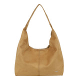 Suede A-line Shopper Camel