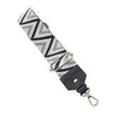 Shoulder Bag Strap Stripes Silver A