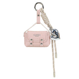 Bar-Zipper Bag Charm Pink