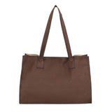 Suede Shoulder bag Dark Brown