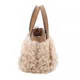 Cosmo Woolen Handbag Mini Latxa/Dalia Natural